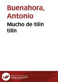 Mucho de tilín tilín | Biblioteca Virtual Miguel de Cervantes