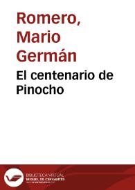 El centenario de Pinocho | Biblioteca Virtual Miguel de Cervantes