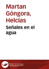 Señales en el agua | Biblioteca Virtual Miguel de Cervantes