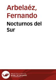 Nocturnos del Sur | Biblioteca Virtual Miguel de Cervantes