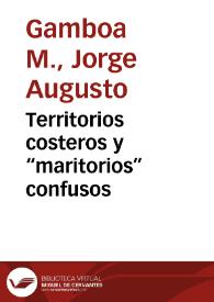 Territorios costeros y “maritorios” confusos | Biblioteca Virtual Miguel de Cervantes