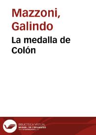 La medalla de Colón | Biblioteca Virtual Miguel de Cervantes