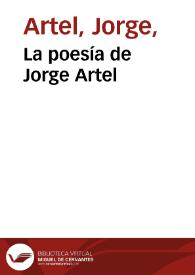 La poesía de Jorge Artel | Biblioteca Virtual Miguel de Cervantes