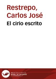 El cirio escrito | Biblioteca Virtual Miguel de Cervantes