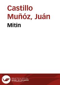 Mitin | Biblioteca Virtual Miguel de Cervantes