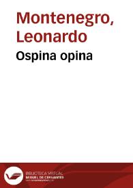 Ospina opina | Biblioteca Virtual Miguel de Cervantes