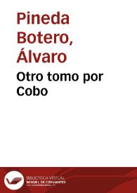 Otro tomo por Cobo | Biblioteca Virtual Miguel de Cervantes