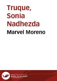 Marvel Moreno | Biblioteca Virtual Miguel de Cervantes