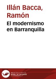 El modernismo en Barranquilla | Biblioteca Virtual Miguel de Cervantes