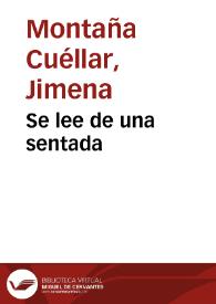 Se lee de una sentada | Biblioteca Virtual Miguel de Cervantes