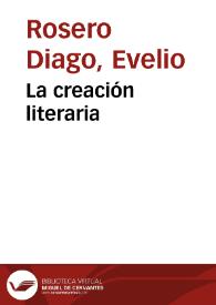 La creación literaria | Biblioteca Virtual Miguel de Cervantes