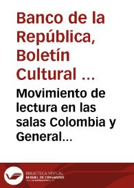 Movimiento de lectura en las salas Colombia y General durante los meses de octubre a diciembre de 1979 | Biblioteca Virtual Miguel de Cervantes