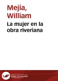 La mujer en la obra riveriana | Biblioteca Virtual Miguel de Cervantes