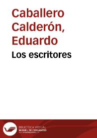 Los escritores | Biblioteca Virtual Miguel de Cervantes