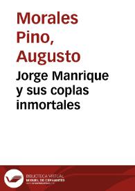 Jorge Manrique y sus coplas inmortales | Biblioteca Virtual Miguel de Cervantes