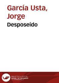 Desposeído | Biblioteca Virtual Miguel de Cervantes