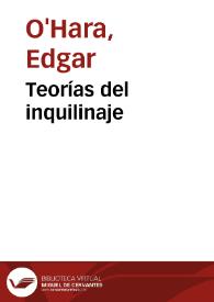 Teorías del inquilinaje | Biblioteca Virtual Miguel de Cervantes