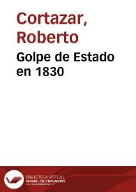 Golpe de Estado en 1830 | Biblioteca Virtual Miguel de Cervantes