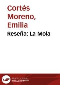 Reseña: La Mola | Biblioteca Virtual Miguel de Cervantes