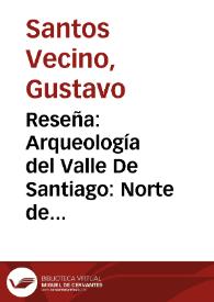 Reseña: Arqueología del Valle De Santiago: Norte de Colombia | Biblioteca Virtual Miguel de Cervantes