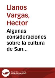 Algunas consideraciones sobre la cultura de San Agustín: un proceso histórico milenario en el sur del Alto Magdalena de Colombia | Biblioteca Virtual Miguel de Cervantes