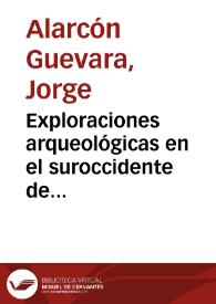 Exploraciones arqueológicas en el suroccidente de Cundinamarca | Biblioteca Virtual Miguel de Cervantes