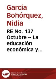 RE No. 137 Octubre -- La educación económica y financiera en los bancos centrales de América Latina | Biblioteca Virtual Miguel de Cervantes