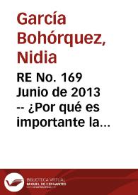 RE No. 169 Junio  de 2013 -- ¿Por qué es importante la educación económica y financiera para los bancos centrales? | Biblioteca Virtual Miguel de Cervantes