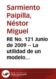 RE No. 121 Junio de 2009 -- La utilidad de un modelo de demanda laboral para los bancos centrales | Biblioteca Virtual Miguel de Cervantes