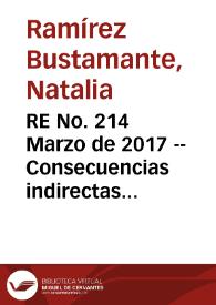 RE No. 214 Marzo de 2017 -- Consecuencias indirectas de la legislación sobre licencias de maternidad en Colombia | Biblioteca Virtual Miguel de Cervantes