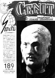 Cenit : Revista de Sociología, Ciencia y Literatura. Año XIX, núm. 189, julio-agosto 1969 | Biblioteca Virtual Miguel de Cervantes