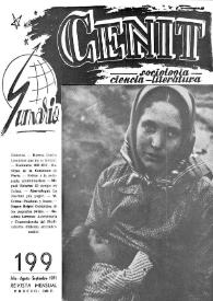 Cenit : Revista de Sociología, Ciencia y Literatura. Año XXI, núm. 199, julio-agosto-septiembre 1971 | Biblioteca Virtual Miguel de Cervantes