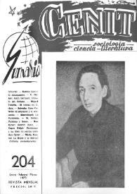 Cenit : Revista de Sociología, Ciencia y Literatura. Año XXIII, núm. 204, enero-febrero-marzo 1973 | Biblioteca Virtual Miguel de Cervantes