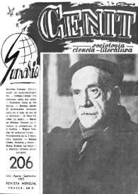 Cenit : Revista de Sociología, Ciencia y Literatura. Año XXIII, núm. 206, julio-agosto-septiembre 1973 | Biblioteca Virtual Miguel de Cervantes