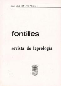 Fontilles. Revista de Leprología. Vol. XI, 1977-1978 | Biblioteca Virtual Miguel de Cervantes