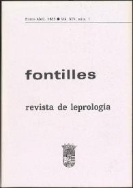 Fontilles. Revista de Leprología. Vol. XIV, 1983-1984 | Biblioteca Virtual Miguel de Cervantes