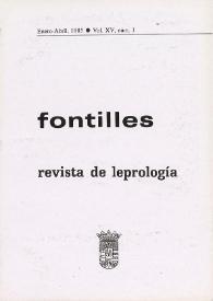 Fontilles. Revista de Leprología. Vol. XV, 1985-1986 | Biblioteca Virtual Miguel de Cervantes