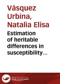 Estimation of heritable differences in susceptibility and infectivity with respect to digital dermatitis in dairy cattle using sire data = Estimación de las diferencias heredables en susceptibilidad e infectividad con respecto a la dermatitis digital en ganado lechero utilizando información de los sementales | Biblioteca Virtual Miguel de Cervantes