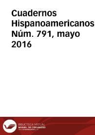 Cuadernos Hispanoamericanos. Núm. 791, mayo 2016 | Biblioteca Virtual Miguel de Cervantes