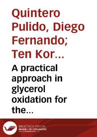 A practical approach in glycerol oxidation for the development of a glycerol fuel cell = Enfoque práctico en oxidación de glicerol para el desarrollo de la celda de combustible de glicerol | Biblioteca Virtual Miguel de Cervantes