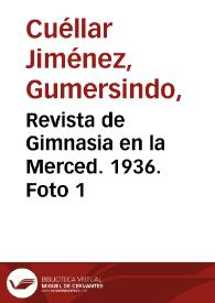 Revista de Gimnasia en la Merced. 1936. Foto 1 | Biblioteca Virtual Miguel de Cervantes