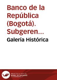 Galería Histórica | Biblioteca Virtual Miguel de Cervantes