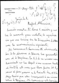 Carta de José María Ots a Rafael Altamira. Sevilla, 16 de mayo de 1924 | Biblioteca Virtual Miguel de Cervantes