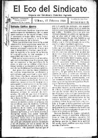 El Eco del Sindicato : órgano del Sindicato Católico Agrario (Villena). Núm. 3, 15 de febrero de 1921 | Biblioteca Virtual Miguel de Cervantes