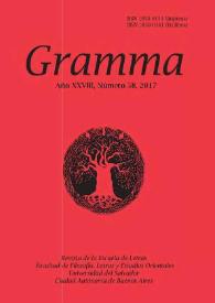 Gramma. Año XXVIII, número 58, 2017 | Biblioteca Virtual Miguel de Cervantes