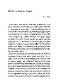 Guillermo Roux en España / Carlos Alfieri | Biblioteca Virtual Miguel de Cervantes