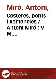 Costeres, ponts i xemeneies / Antoni Miró ; V. M. Vidal, Romà de la Calle, Fernando Castro | Biblioteca Virtual Miguel de Cervantes