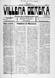 Villena Obrera. Núm. 7, 1º de diciembre de 1912 | Biblioteca Virtual Miguel de Cervantes