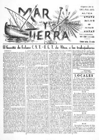 Mar y Tierra : Semanario de Lucha. Núm. 19, 22 de enero de 1938 | Biblioteca Virtual Miguel de Cervantes