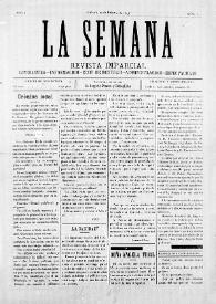 La Semana : Revista Imparcial. Literatura-Información-Ecos de Sociedad-Administración-Espectáculos. Núm. 3, 12 de febrero de 1897 | Biblioteca Virtual Miguel de Cervantes